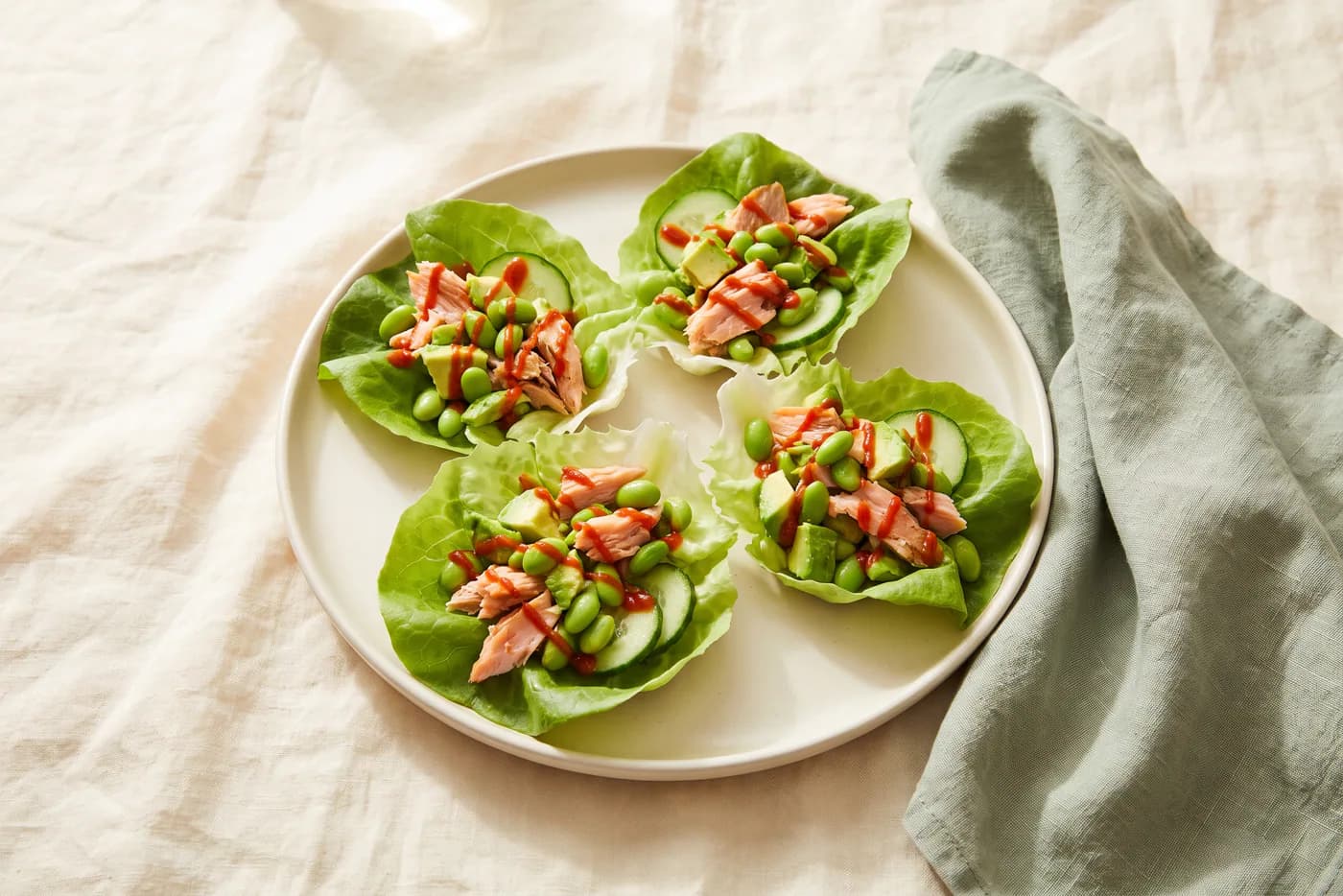 5-Minute Smoked Salmon Lettuce Cups