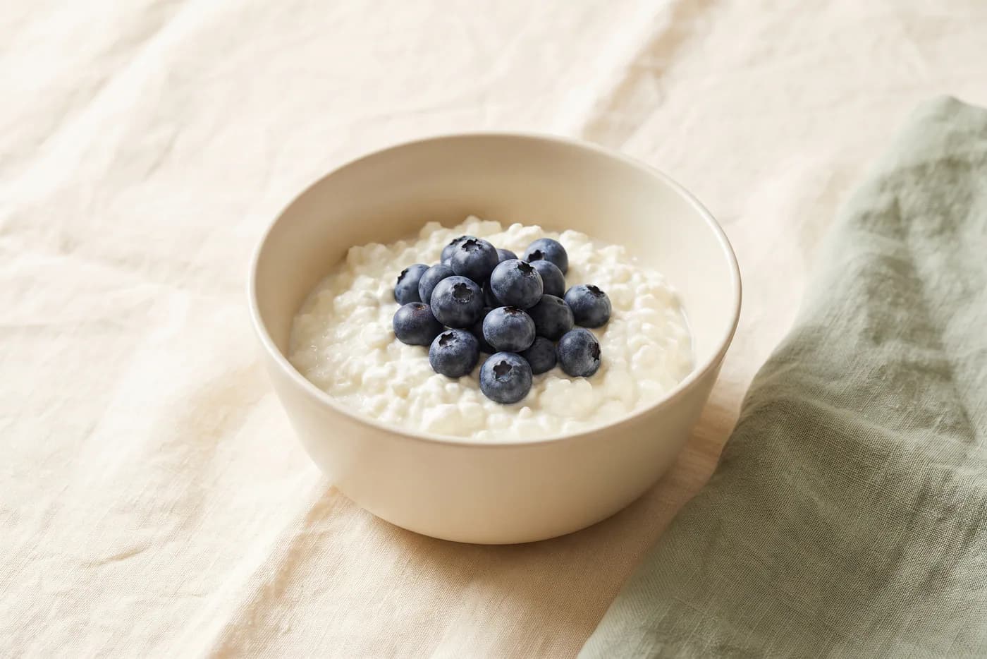 Blueberry Cottage Cheese Protein Snack