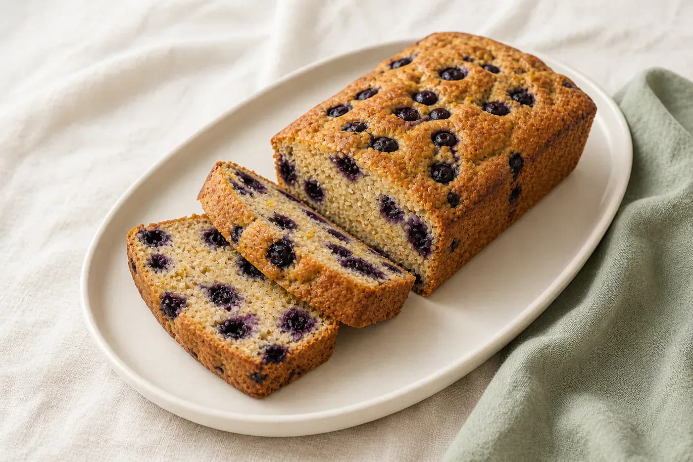 Lemon Blueberry Protein Loaf for Busy Mornings