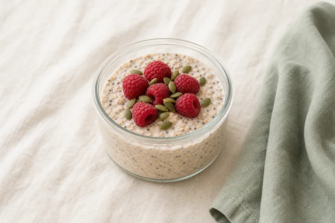 Vanilla Raspberry Protein Oats for Busy Mornings