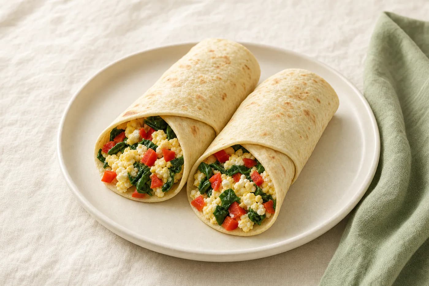 High-Protein Cottage Cheese Egg Wraps