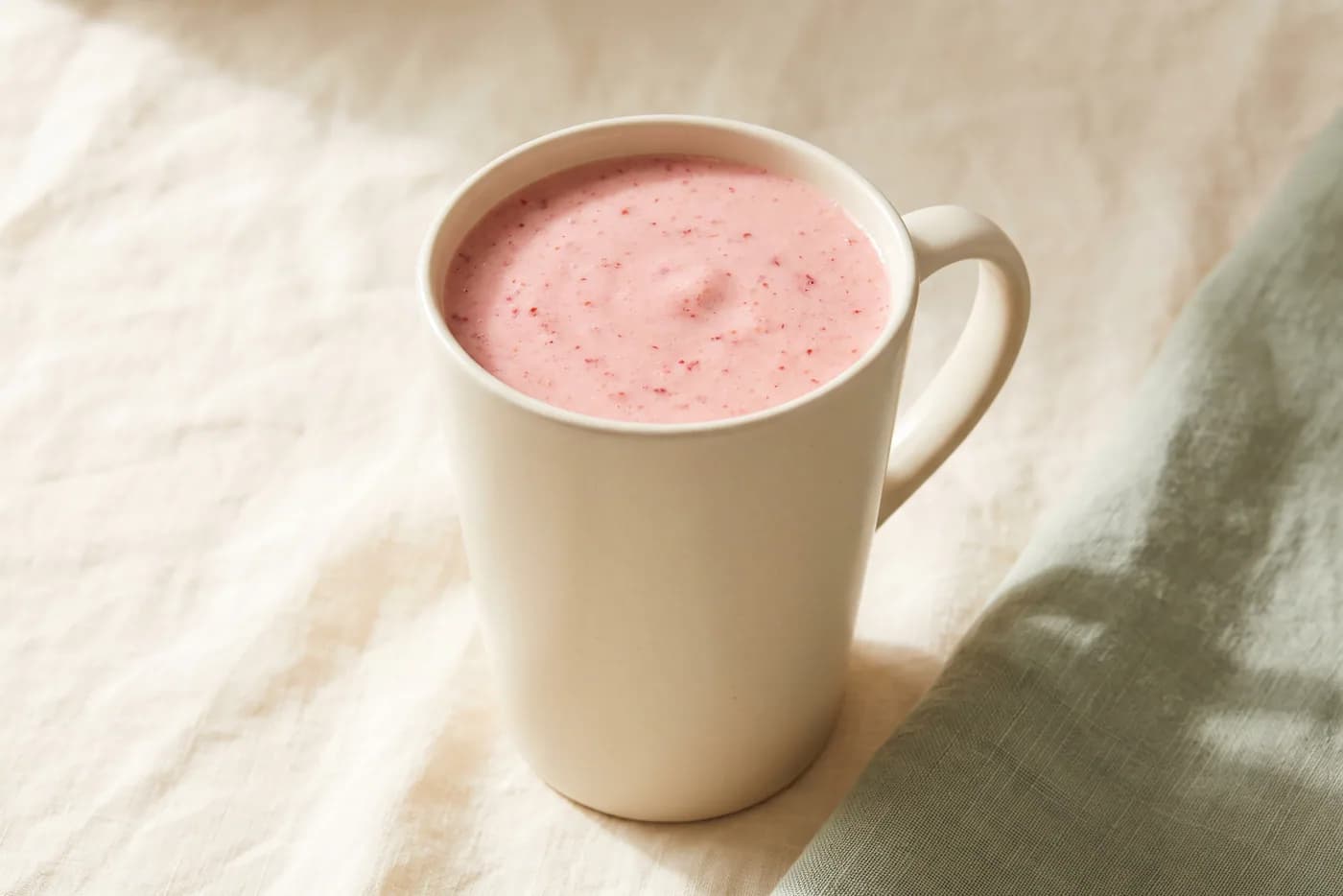 High-Protein Strawberry Coconut Smoothie