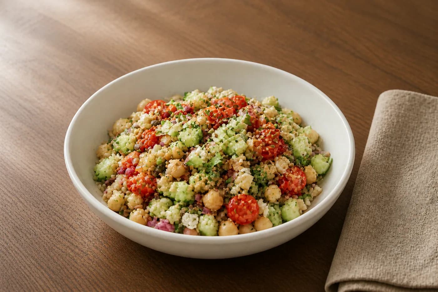 Lemony Chickpea Quinoa Meal Prep Bowl