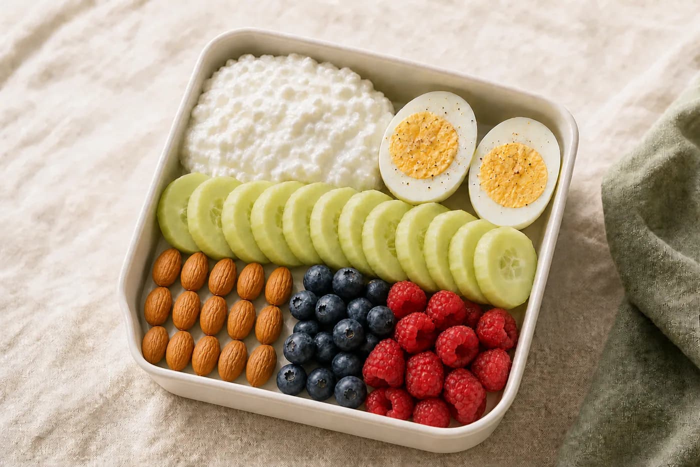 High-Protein Cottage Cheese Lunch Box