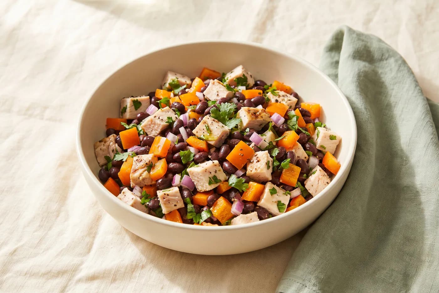 Rotisserie Chicken and Black Bean Lunch Salad