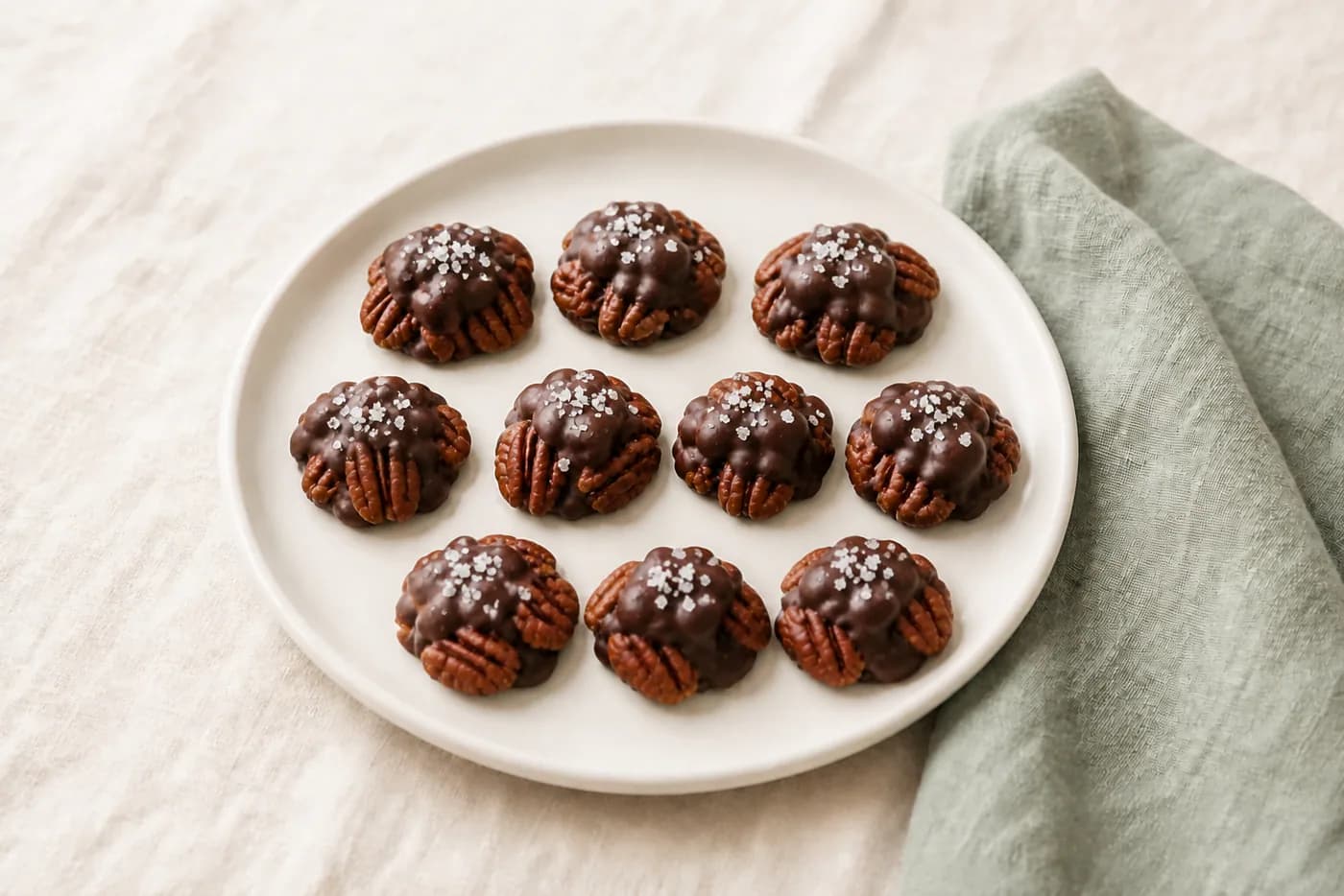 Dark Chocolate Pecan Snack Clusters
