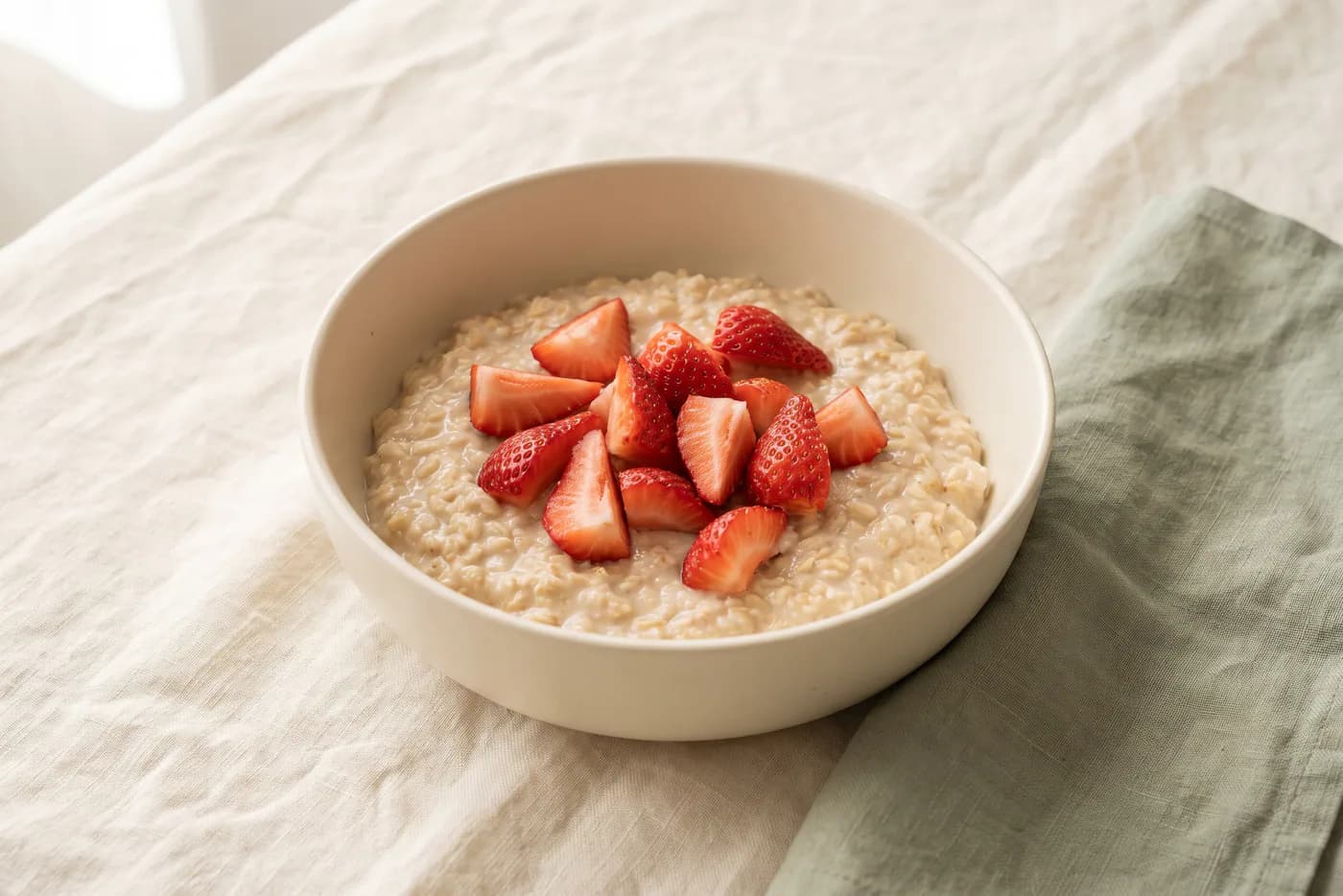 Vanilla Protein Oats with Fresh Berries